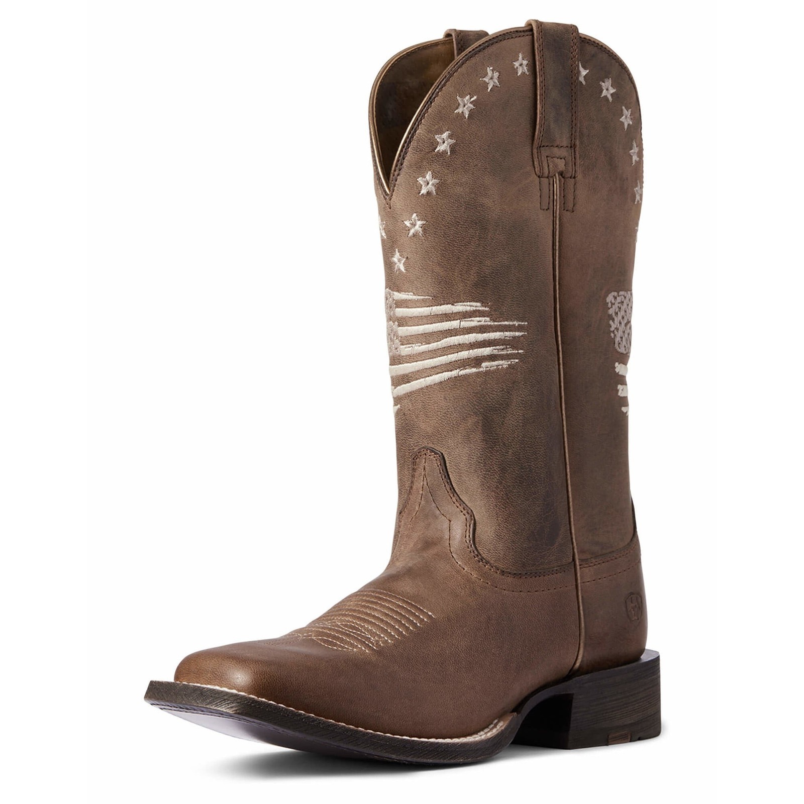 Ariat Womens Circuit Patriot Weathered Tan Brown Western Cowboy Boot Size 9.5 B
